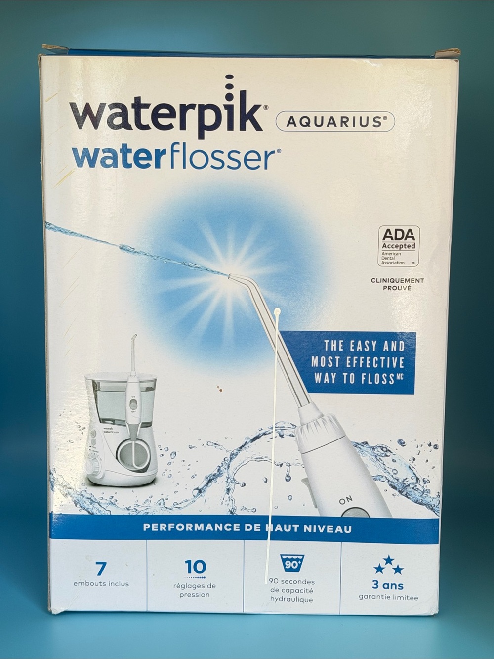 Waterpik Aquarius Water Flosser WP-660C white NEW IN BOX - PLASTIC SEALED